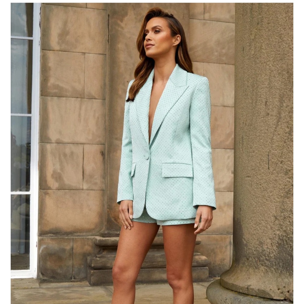 NADINE MERABI KIRA MINT GREEN SHORTS